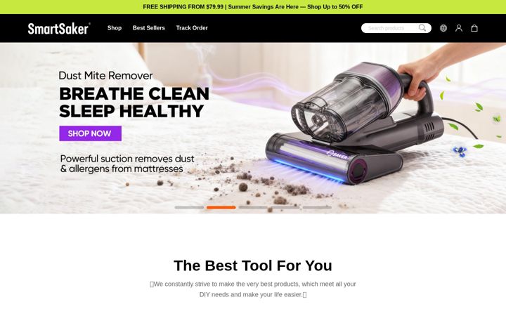 Screenshot of smartsaker.com