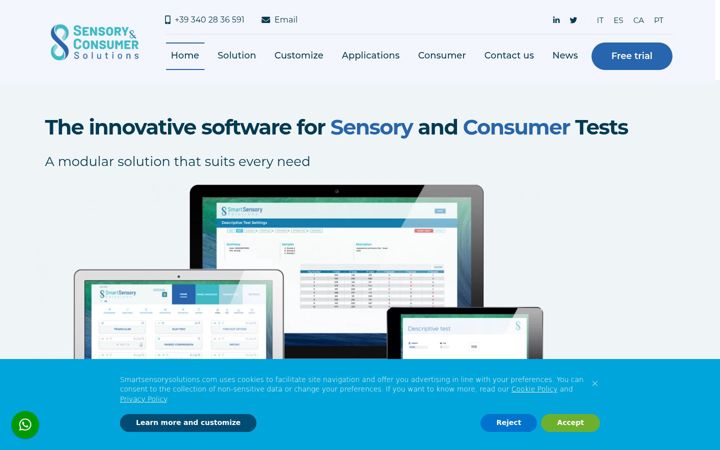 Screenshot of smartsensorysolutions.com
