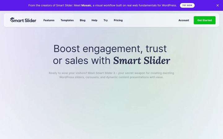 Screenshot of smartslider3.com