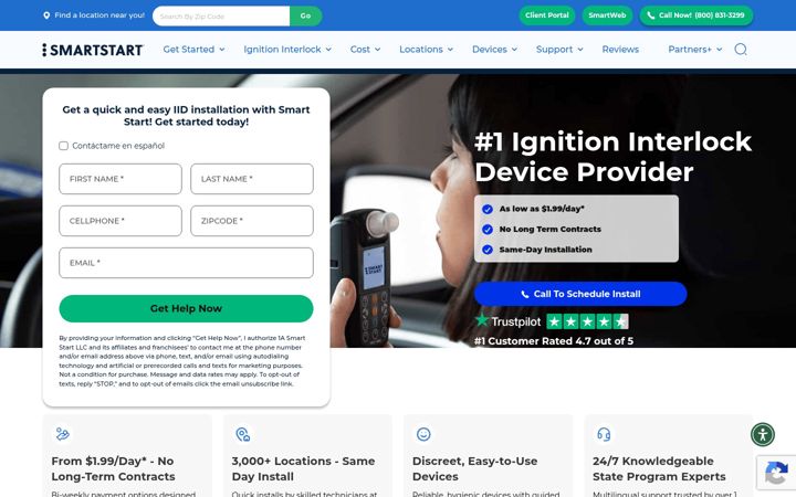 Screenshot of smartstartinc.com