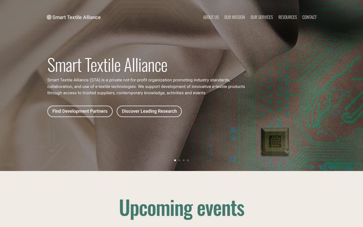 Screenshot of smarttextilealliance.com