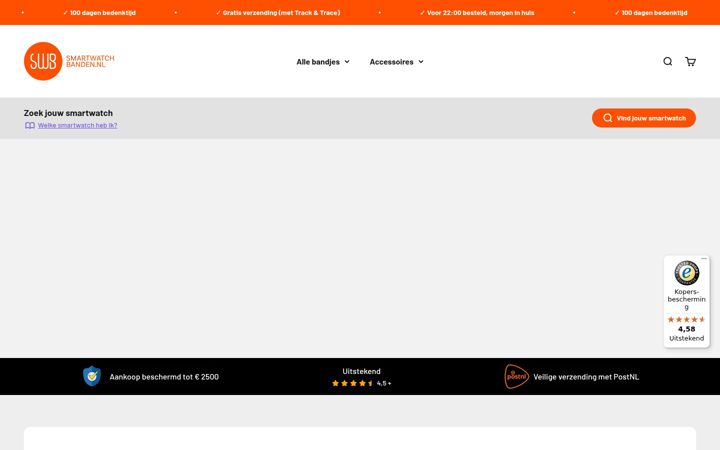 Екранна снимка на smartwatchbanden.nl
