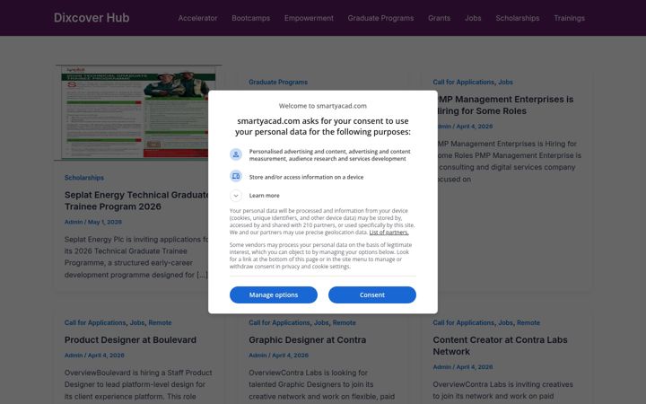 Screenshot of smartyacad.com