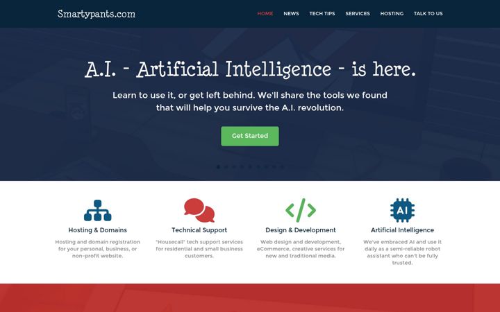 Screenshot of smartypants.com