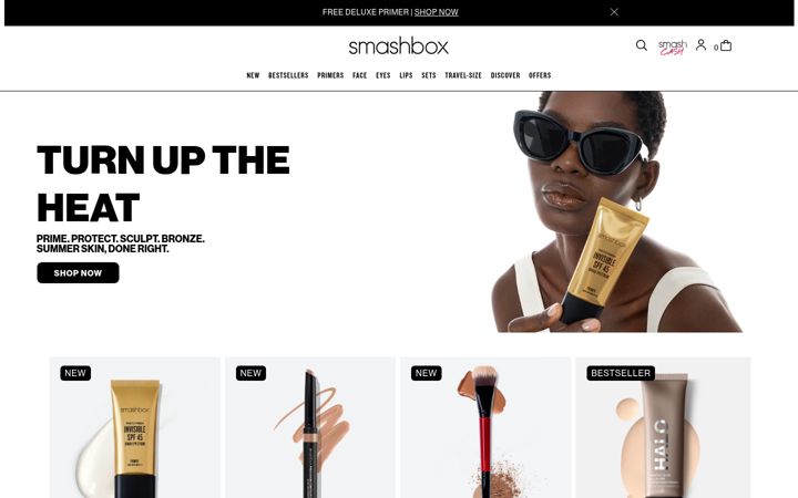 Screenshot of smashbox.com