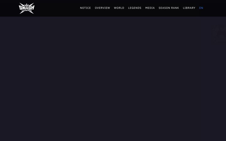 Screenshot of smashlegends.com