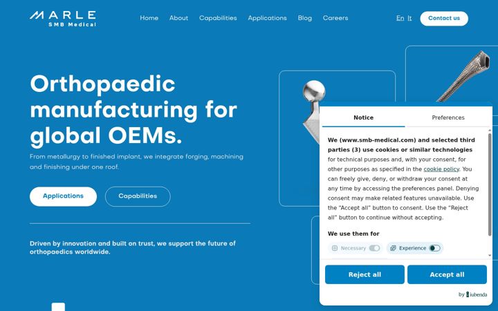 Screenshot of smb-medical.com