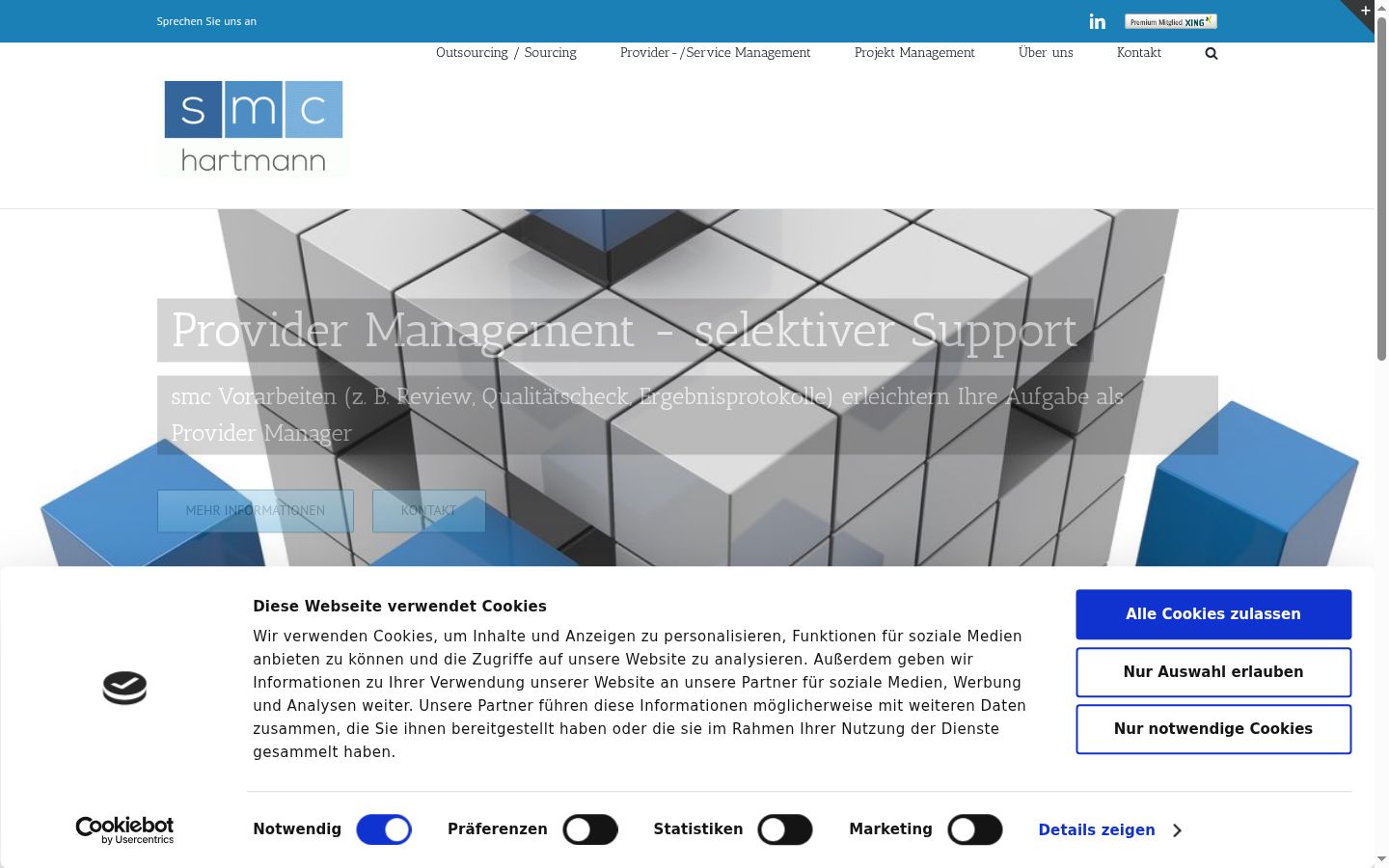 Screenshot tal-banner tal-kunsens muri qabel kwalunkwe interazzjoni