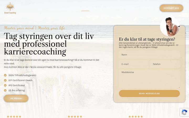 Zrzut ekranu smedcoaching.dk