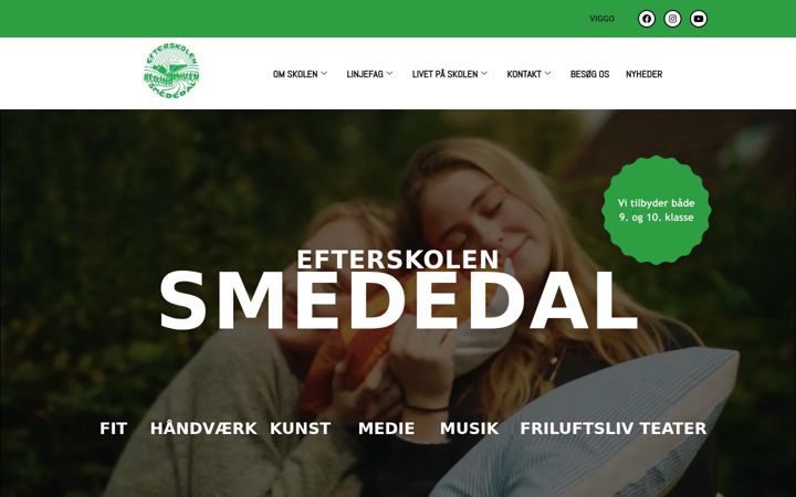 Screenshot of smededal.dk