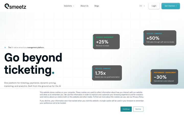 Screenshot of smeetz.com