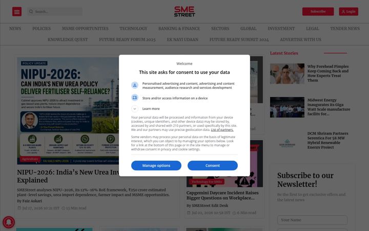 Screenshot of smestreet.in