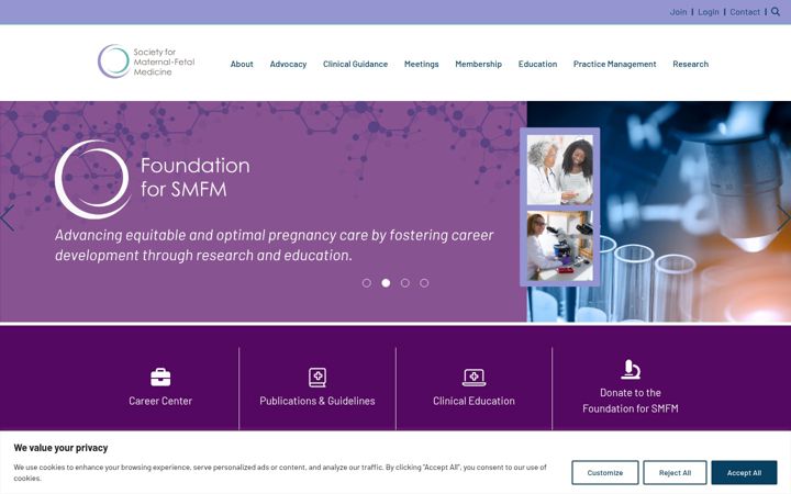 Screenshot of smfm.org