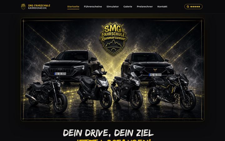 Screenshot of smg-fahrschule.de