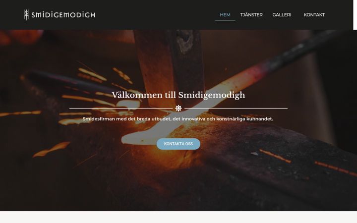 Skärmbild av smidigemodigh.se
