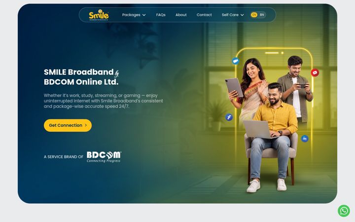 Screenshot of smile.com.bd