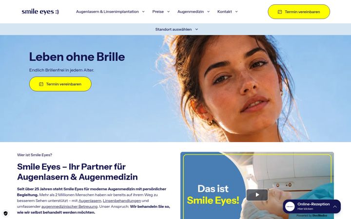 Screenshot of smileeyes.de