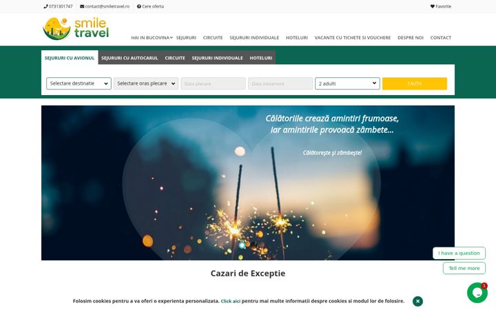 Screenshot of smiletravel.ro