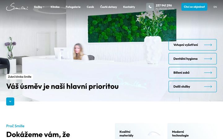 Screenshot von smille.cz