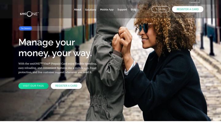 Screenshot of smionecard.com