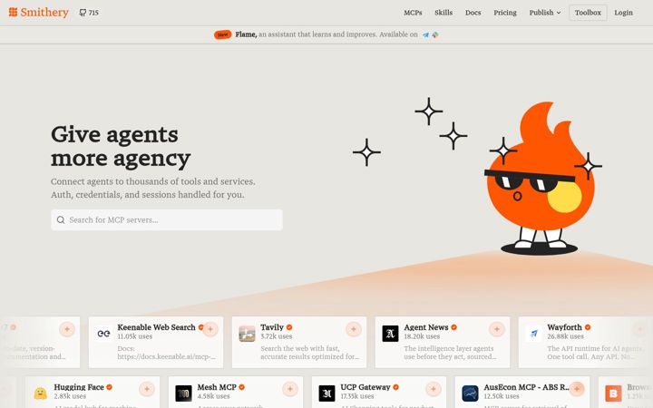 Screenshot of smithery.ai