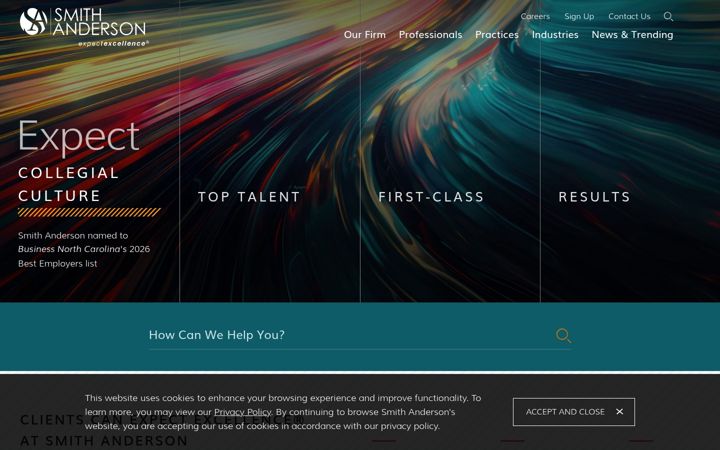 Screenshot of smithlaw.com