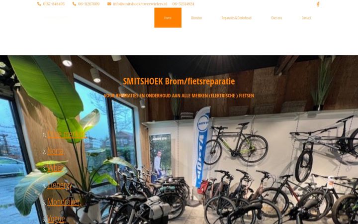 Screenshot of smitshoek-tweewielers.nl