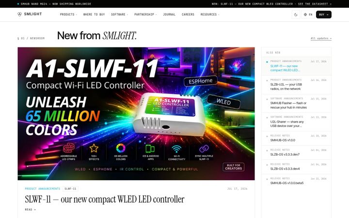 Screenshot of smlight.tech