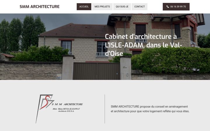 Screenshot of smmarchitecture.fr