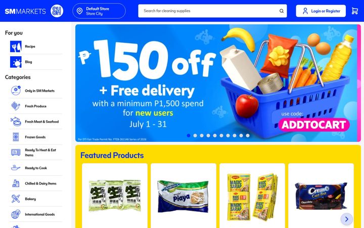 Screenshot of smmarkets.ph