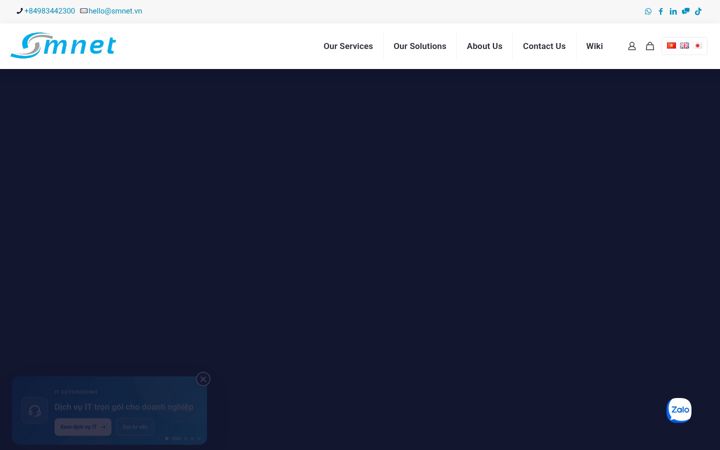 Screenshot of smnet.vn