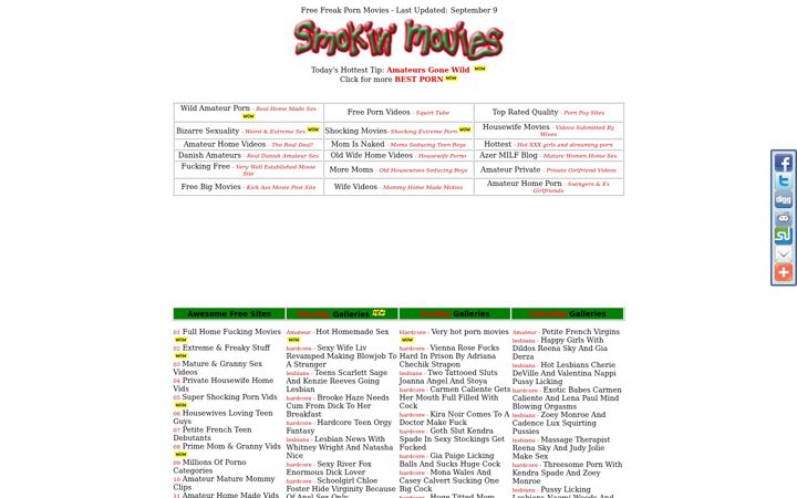 Screenshot of smokinmovies.com