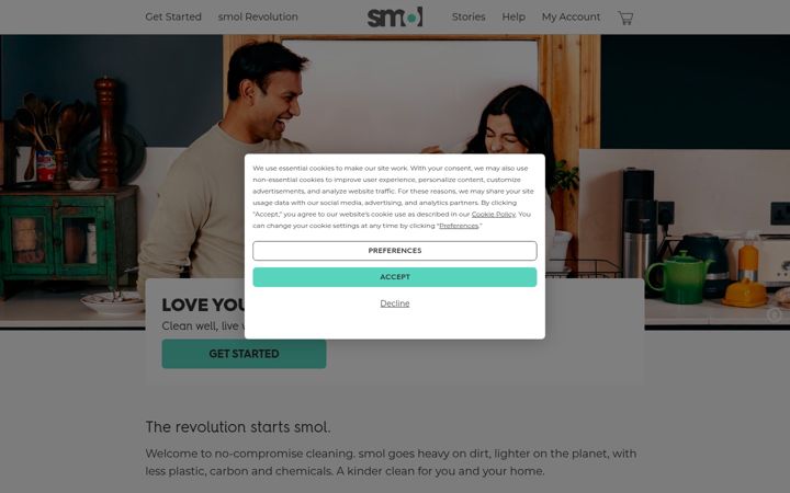 Screenshot of smol.com