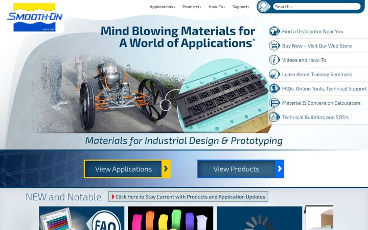 Screenshot of smooth-on.com
