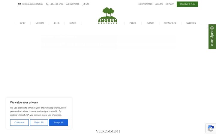 Screenshot di smorumgolf.dk