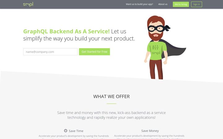 Screenshot of smpl.services