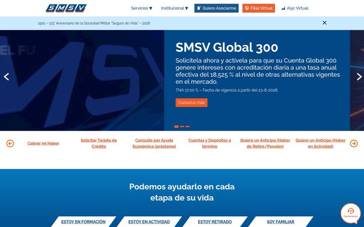Screenshot of smsv.com.ar
