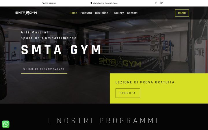 Screenshot of smtagym.com