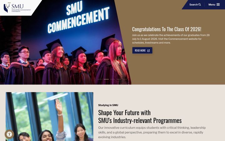 Screenshot di smu.edu.sg