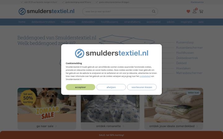 Screenshot of smulderstextiel.nl