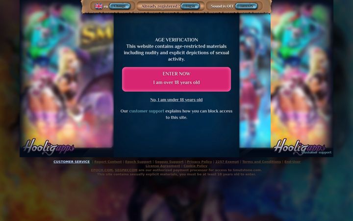 Screenshot of smutstone.com