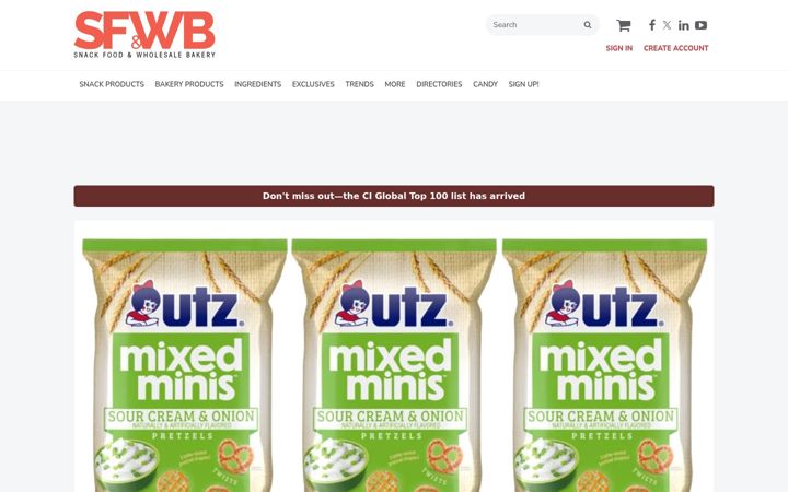 Screenshot of snackandbakery.com