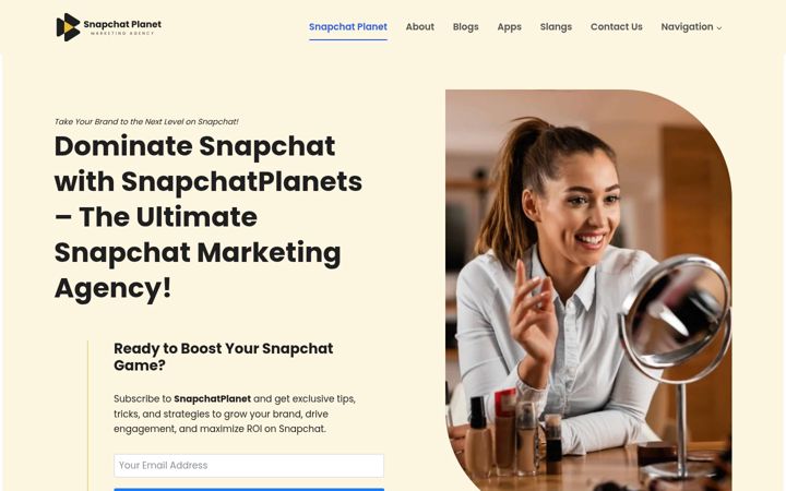Screenshot of snapchatplanet.com