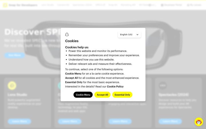 Screenshot stránky snapkit.com