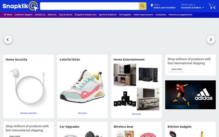 Screenshot of snapklik.com