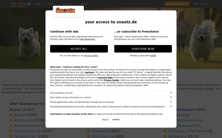 Screenshot of snautz.de