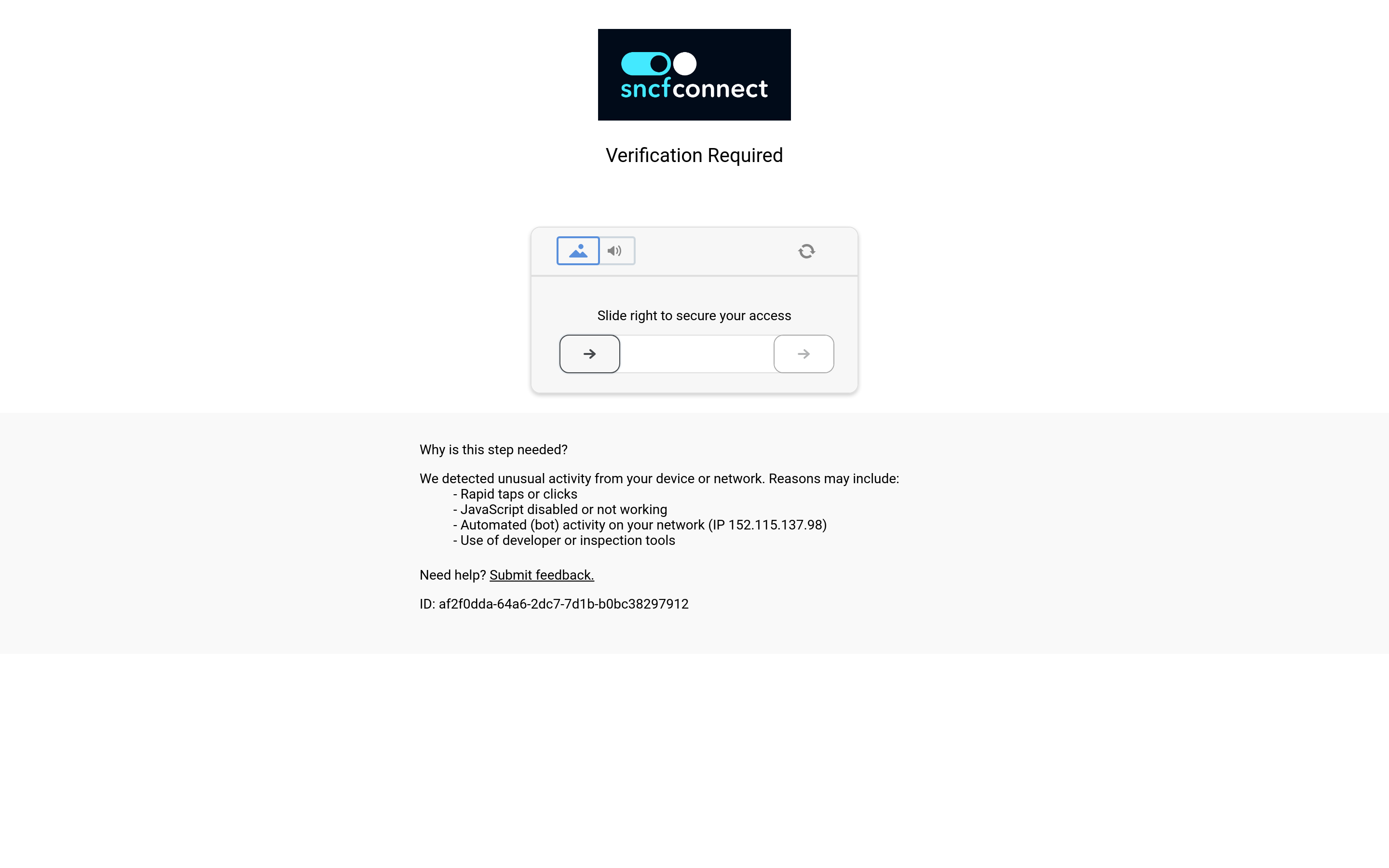 Screenshot of sncf-connect.com