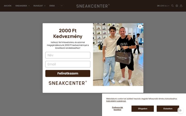 Screenshot of sneakcenter.com