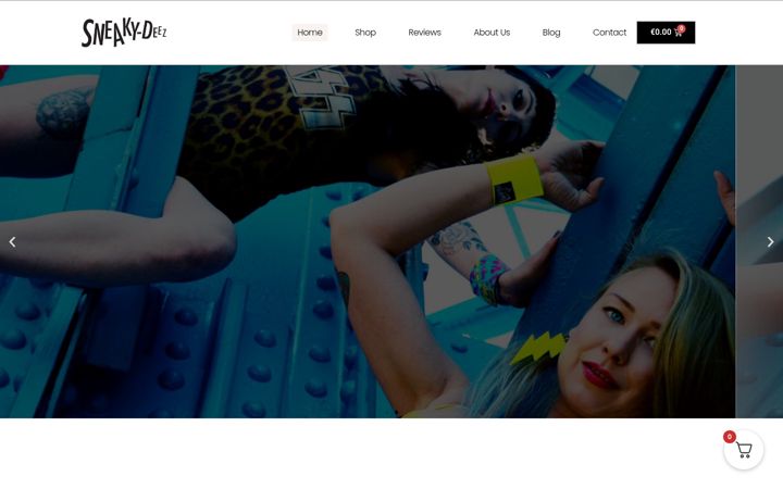 Screenshot von sneakydeez.com
