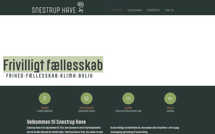 Screenshot ta' snestruphave.dk